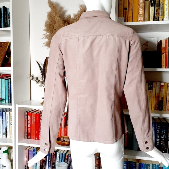 Point Zero Nicole Benisti Women's Silver Button Long Sleeve Pocket Tops P1908 - Picture 5 of 13